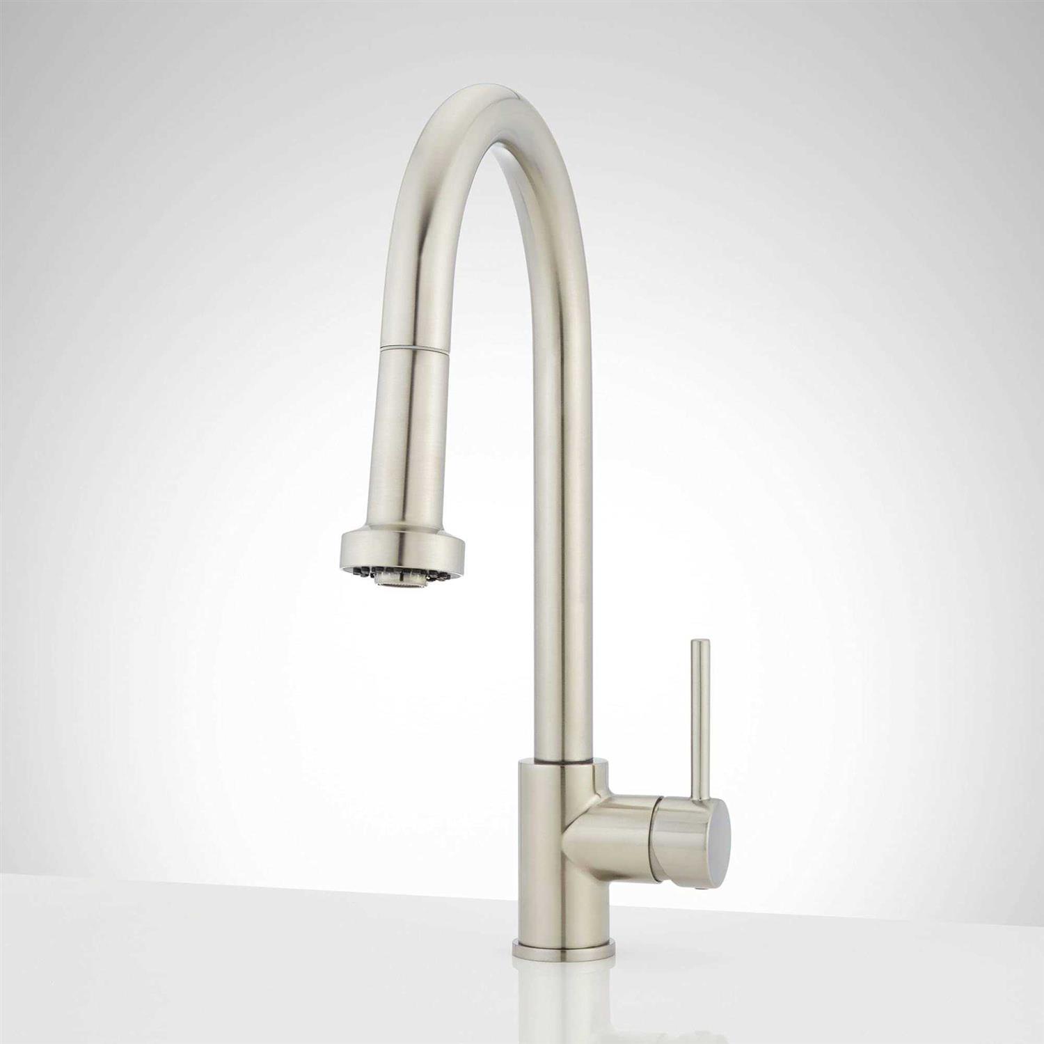 Signature Hardware Ridgeway Single Handle Pull Down Sprayer Kitchen Faucet