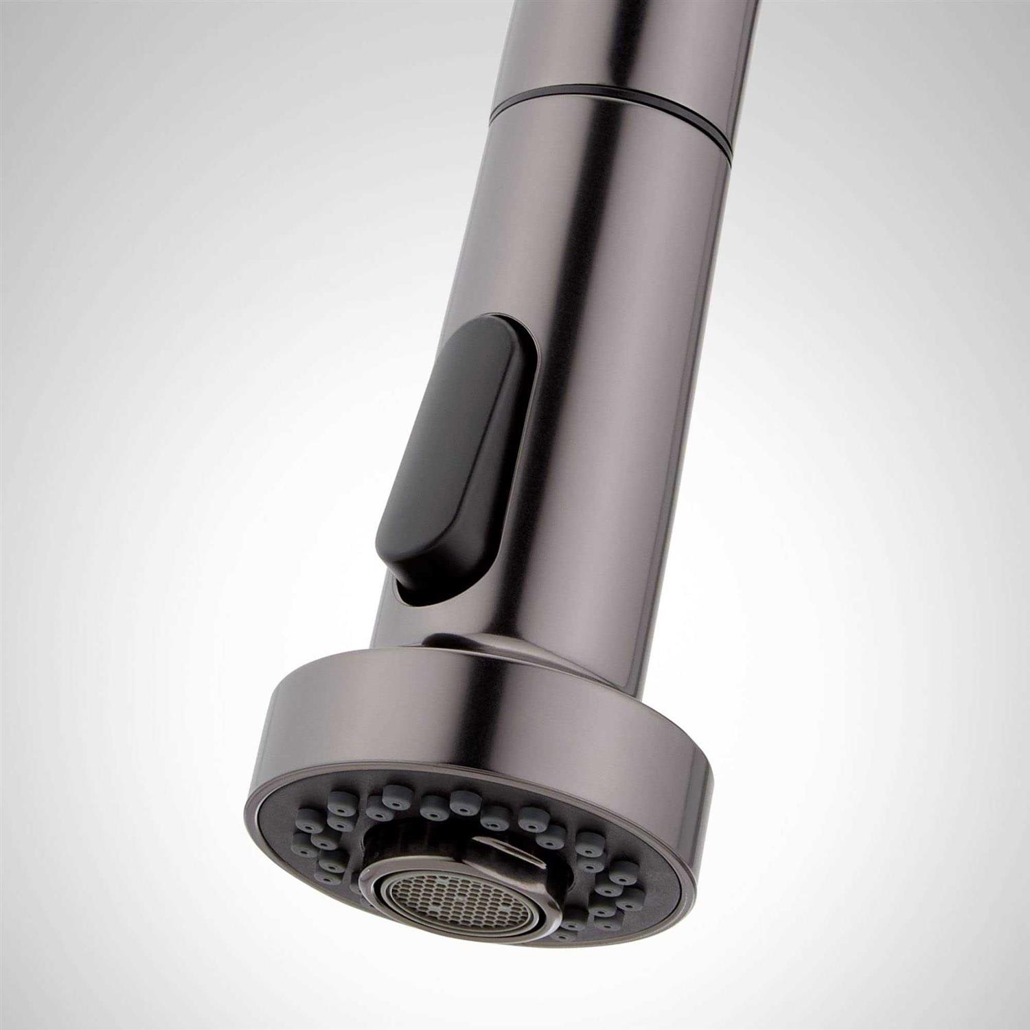 Signature Hardware Ridgeway Single Handle Pull Down Sprayer Kitchen Faucet - Image 4