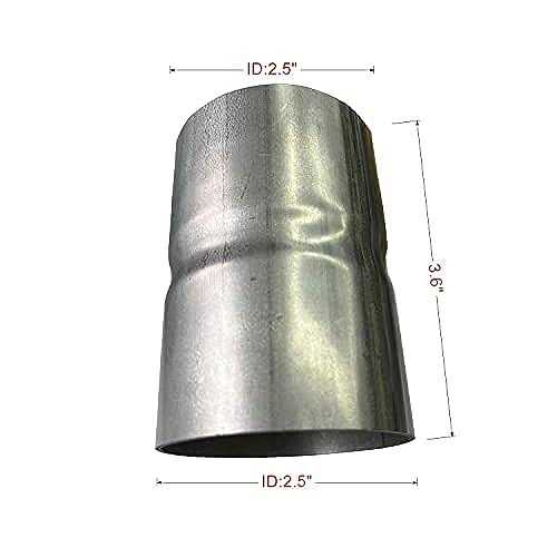 Universal ID 2.5 to ID 2.5 Stainless Steel Exhaust Reducer Adapter Coupler Pipe - Image 5