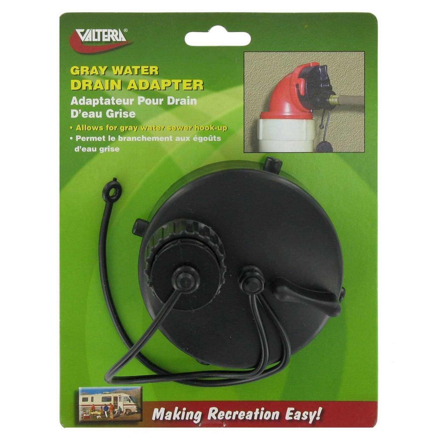 Valterra T1020-5VP Gray Water Drain Adapter