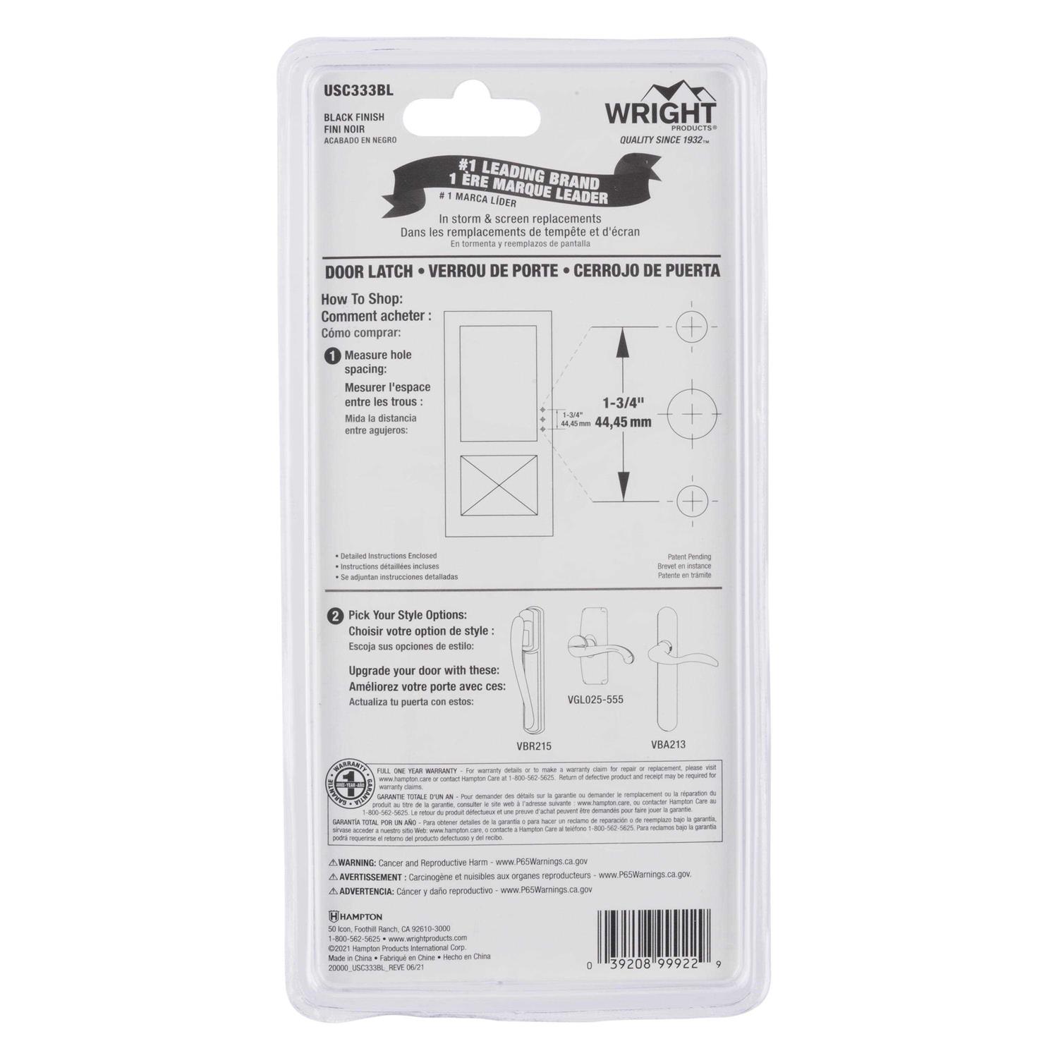 Wright Products Push Button Latch V333WH - Image 5