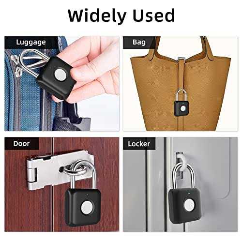 Fingerprint Padlock Pothunder Padlock Locker Lock Combination Lock Fingerprint Lock with App Unlock - Image 5