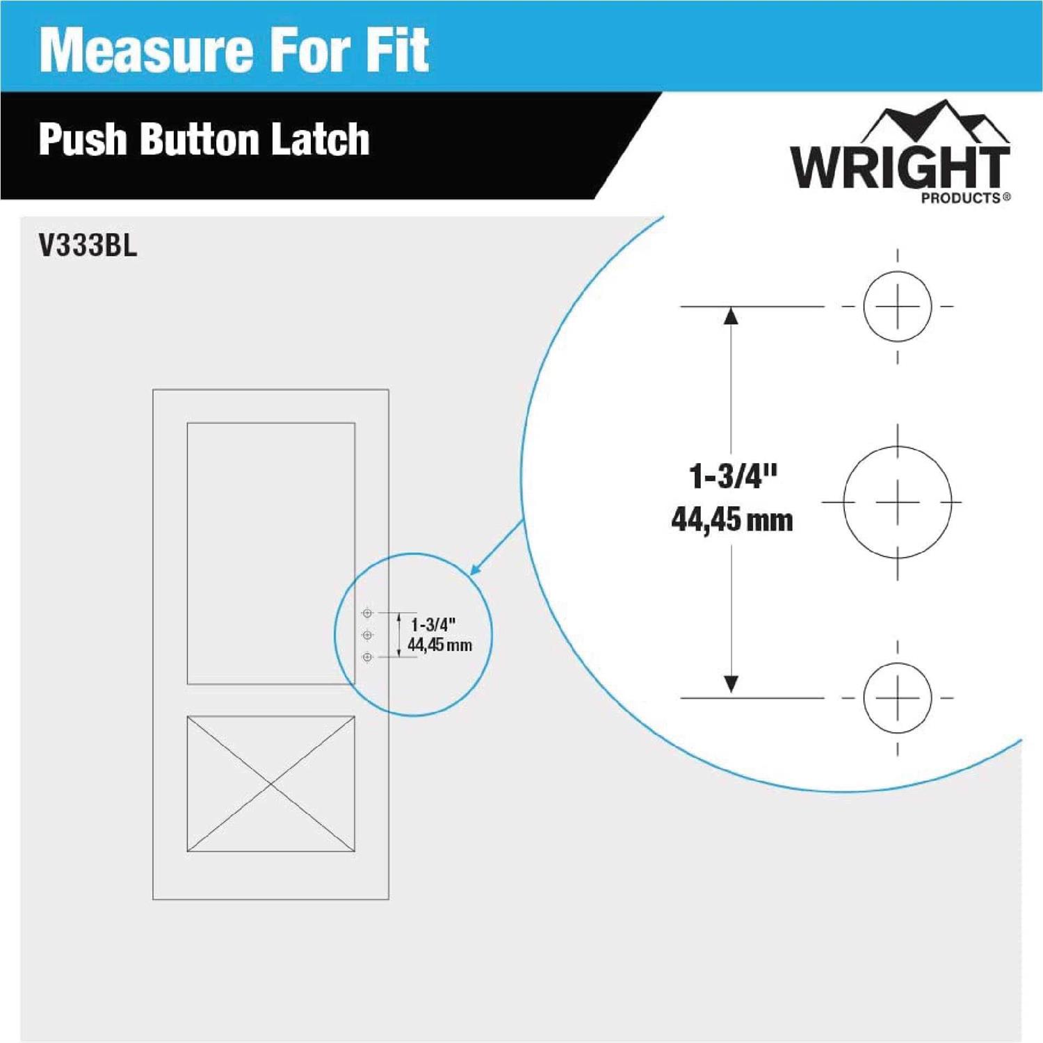 Wright Products V333BL Push Button Latch - Image 4