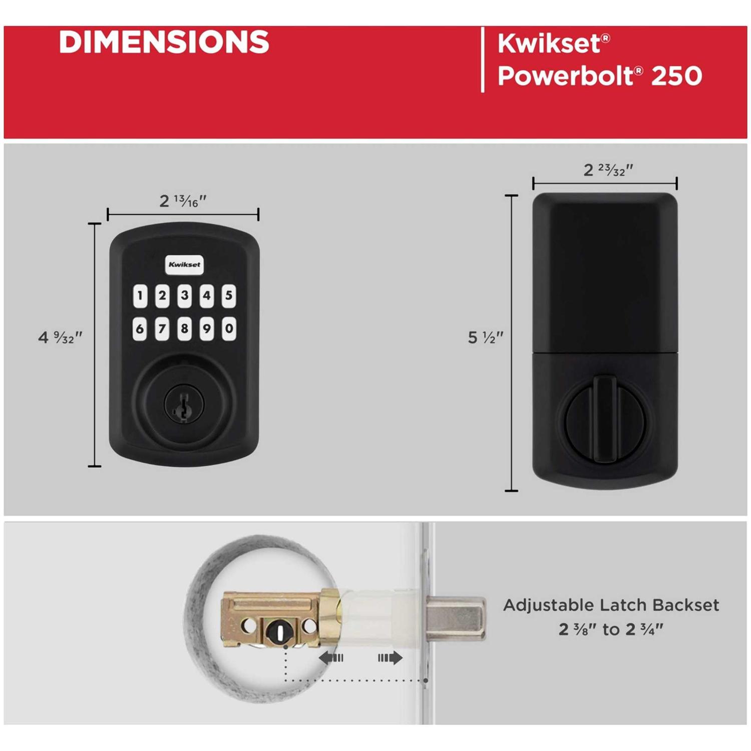 Kwikset Powerbolt Electronic Deadbolt - Image 5