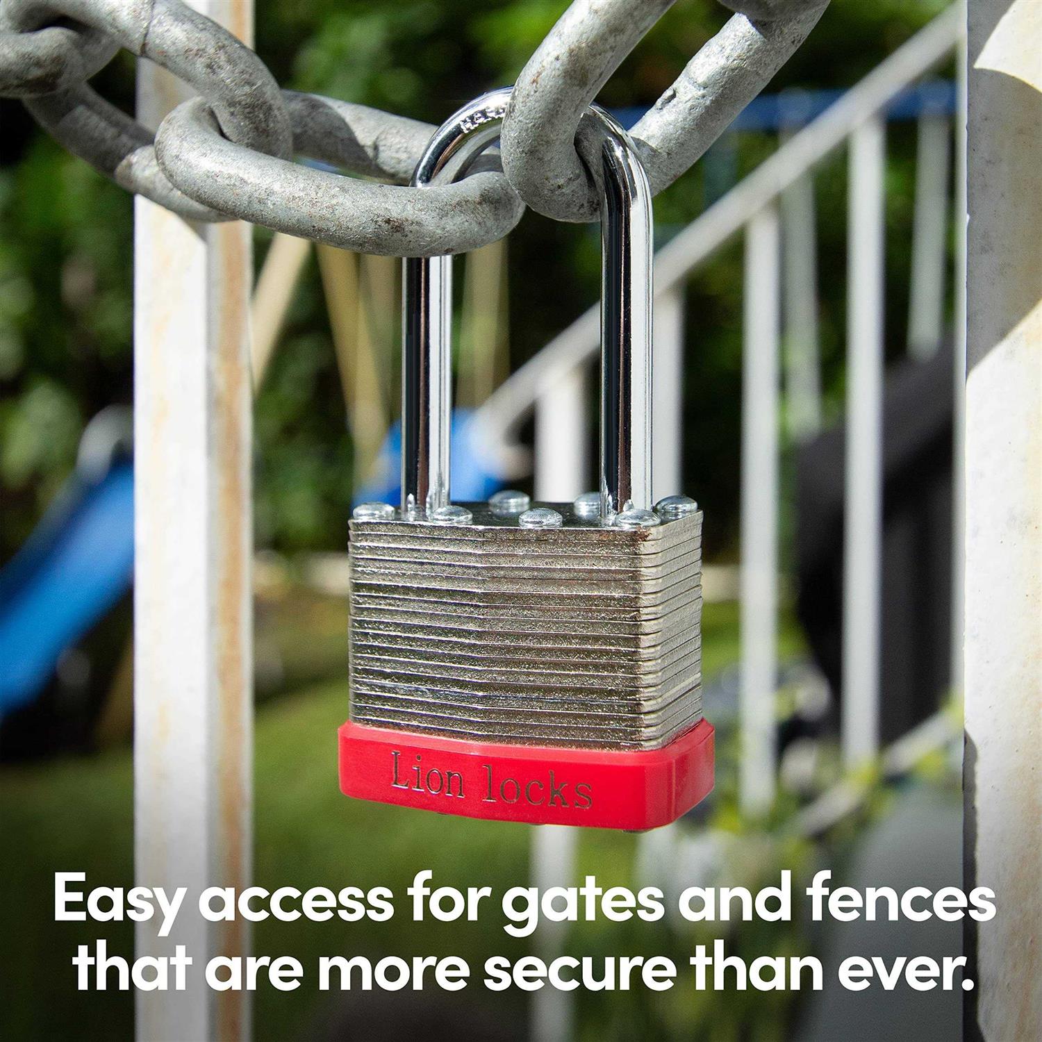 Lion Locks Keyed-Alike Padlocks w Shackle Keys - Image 5