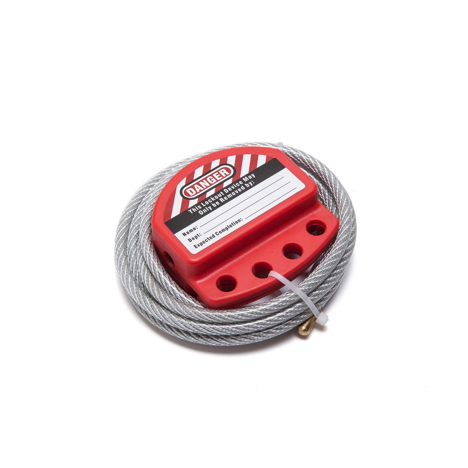 Adjustable Cable Lockout with Vinyl Coated,1/4 Diameter - Image 3