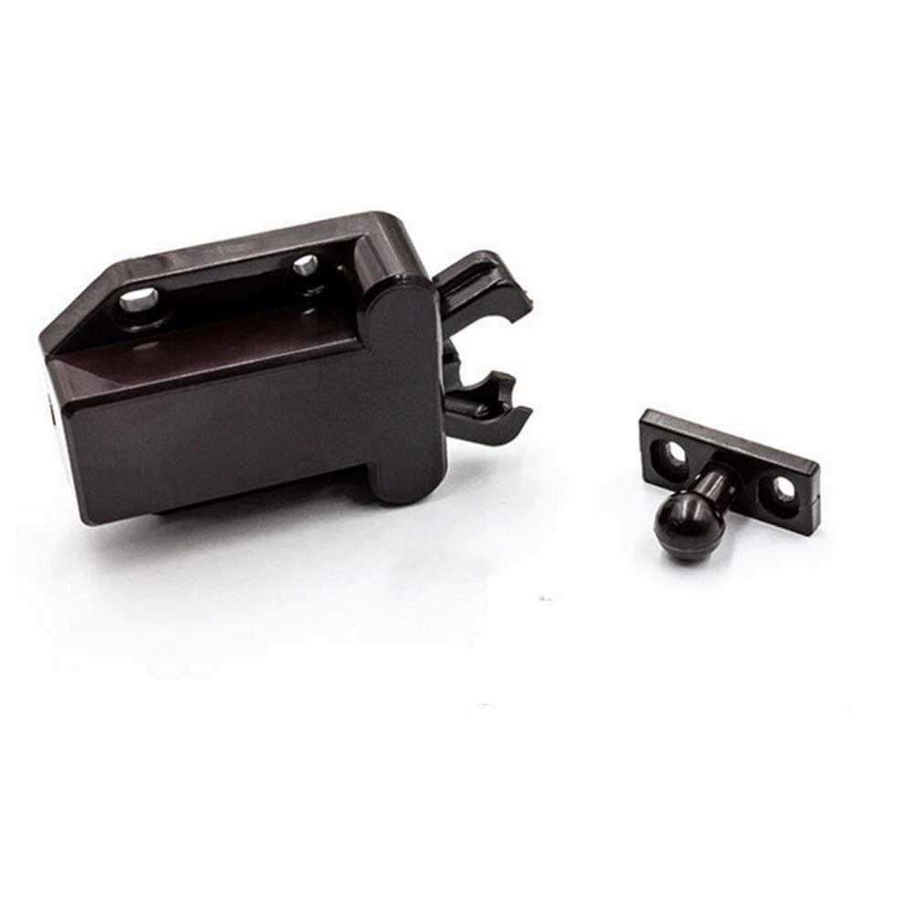 QEDT 8 Pack Push Latch,Touch Latch Safe Push Latch,Rebound self-Locking Device,Open Catch Lock Drawer Cabinet Catch Touch Latch Cupboard Bedroom - Image 3