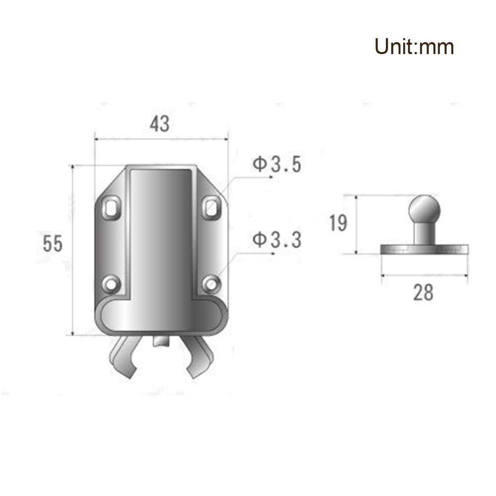 QEDT 8 Pack Push Latch,Touch Latch Safe Push Latch,Rebound self-Locking Device,Open Catch Lock Drawer Cabinet Catch Touch Latch Cupboard Bedroom - Image 5