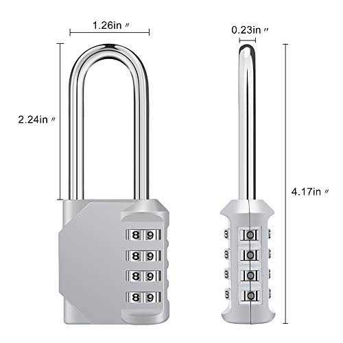 ZHEGE Gym Lock 4 Digit Combination Lock for Locker - Image 4
